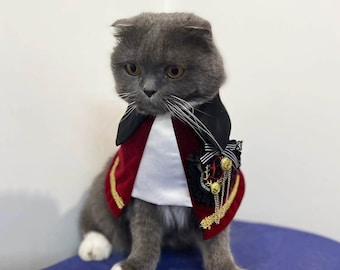 Cat Dog Prince Charming Costume Halloween, Dog Prince Cape, Pet Royal Nobility Count Capelet, Pet Duke Shawl, Bunny Kitten Puppy  Clothes