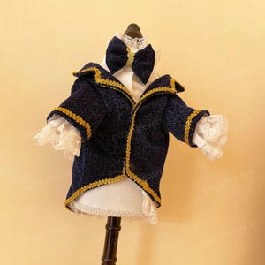 Prince Dog Costume Halloween, Sparkly Blue Formal Suit for Large Dogs and Cats, Fall Winter Dog Coat Jacket, Wedding Bridegroom Pets Clothes