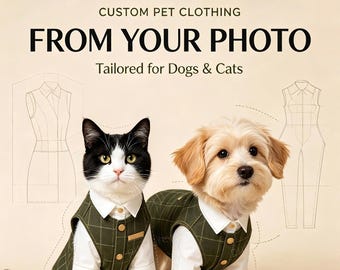 Custom Pet Clothing From Your Reference Picture, Private Custom for Ryan Haggett