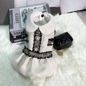 Buy Beige Tweed Dog Dress Coco Princess Costume Dog 1960s Vintage