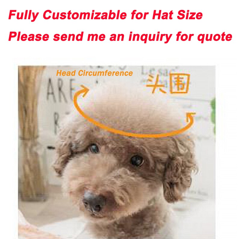 Summer Dog Bucket Hat with Ear Holes, Schnauzer Dog Sunbonnet, Visor Hat for Dog, Outdoor Sun Protection Cap Travel Hiking Hat for Pets imagem 8