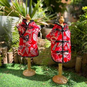 New Year Dog Costume Couple Matching Outfits, Chinese New Year Dog Clothes Spring Festival,Custom Wedding Dress for Large Dogs and Cats Pets