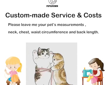 Custom Made Service Costs for Charmain Killoran, dog measurement 14N 22C 17L