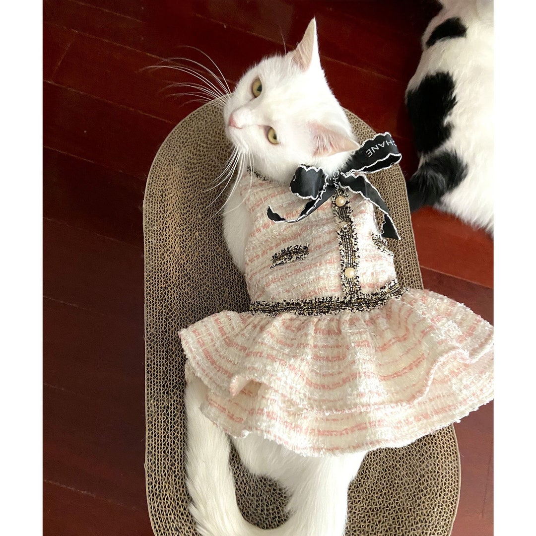 Tweed Dog Dress Pale Pink Coco Princess Costume 1960s Vintage Etsy