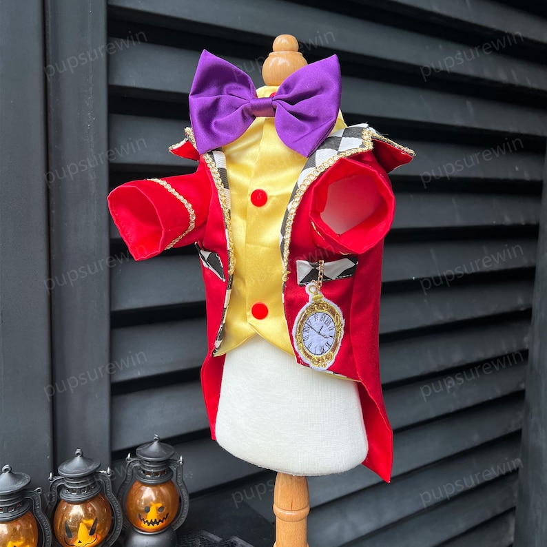 Halloween White Rabbit Costume for Dogs and Cats, Custom Pets Clothes ...