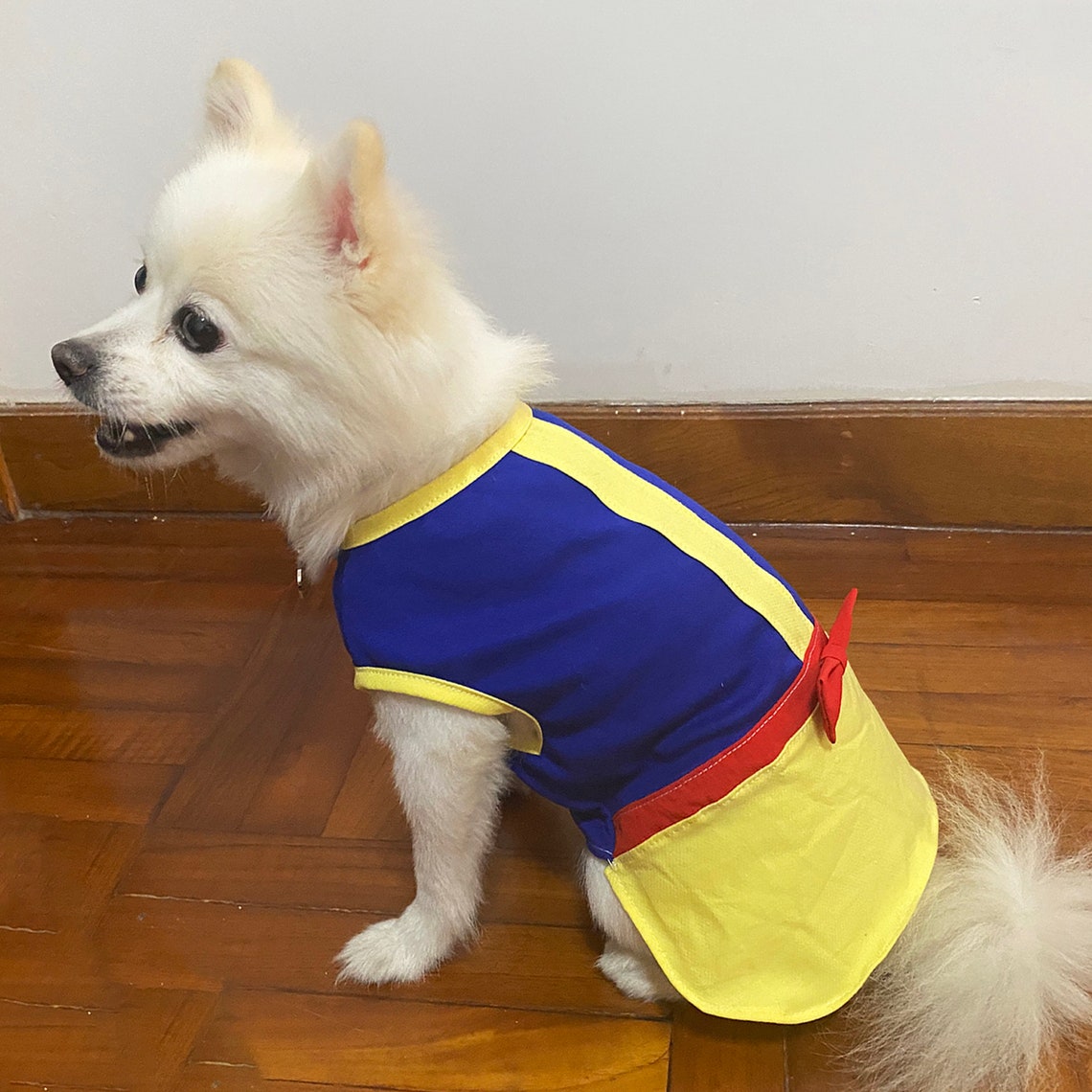 Snow White Dog Dress Halloween Costume Princess Puppy Dress Etsy