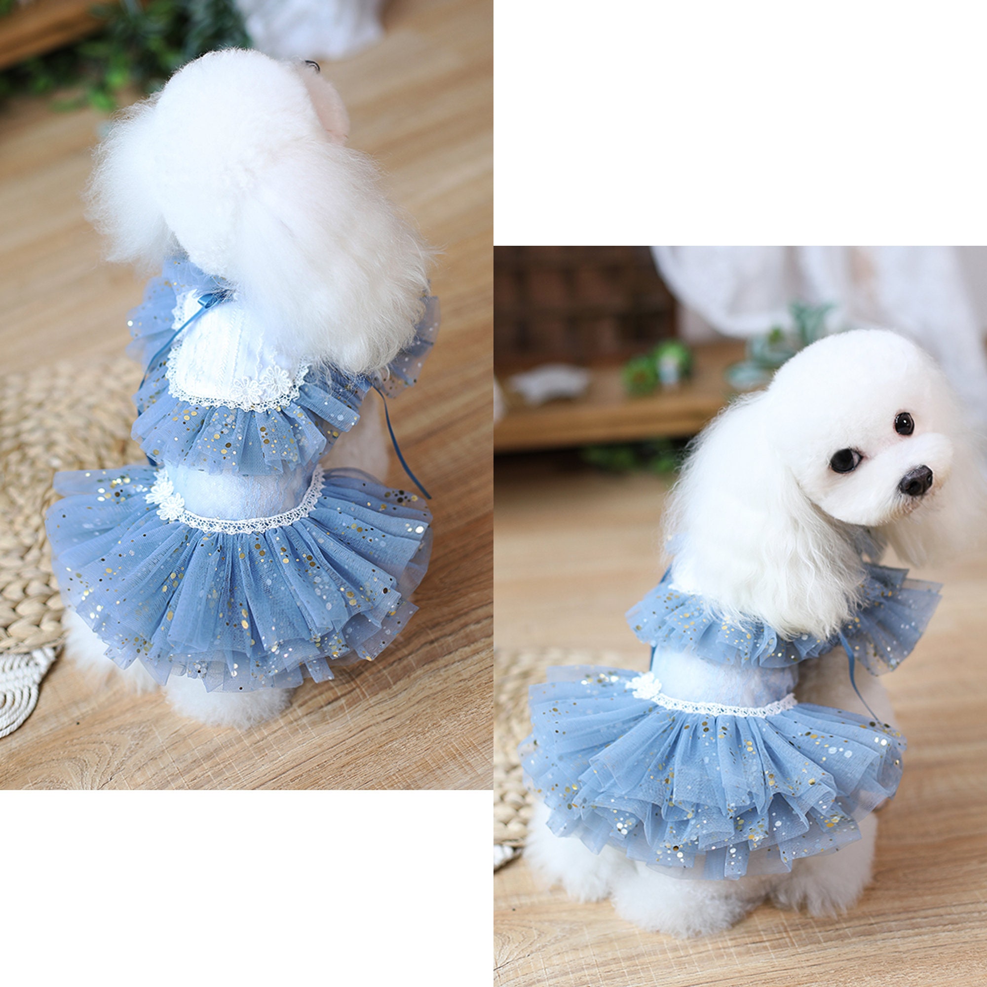 Dog Wedding Dress Bridesmaid Costume Birthday Holiday Fancy Etsy