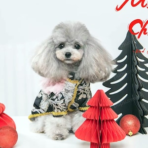 Cat Dog Prince Costume Halloween, Dog  Prince Coat, Dog Royal Prince Jacket, Dog Duke Outfit Vintage Palace Style, Pet Clothes Formal Suit