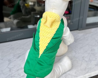 Corn Cob Pet Costume, Halloween Fall Outfit for Dogs and Cats, Custom Size