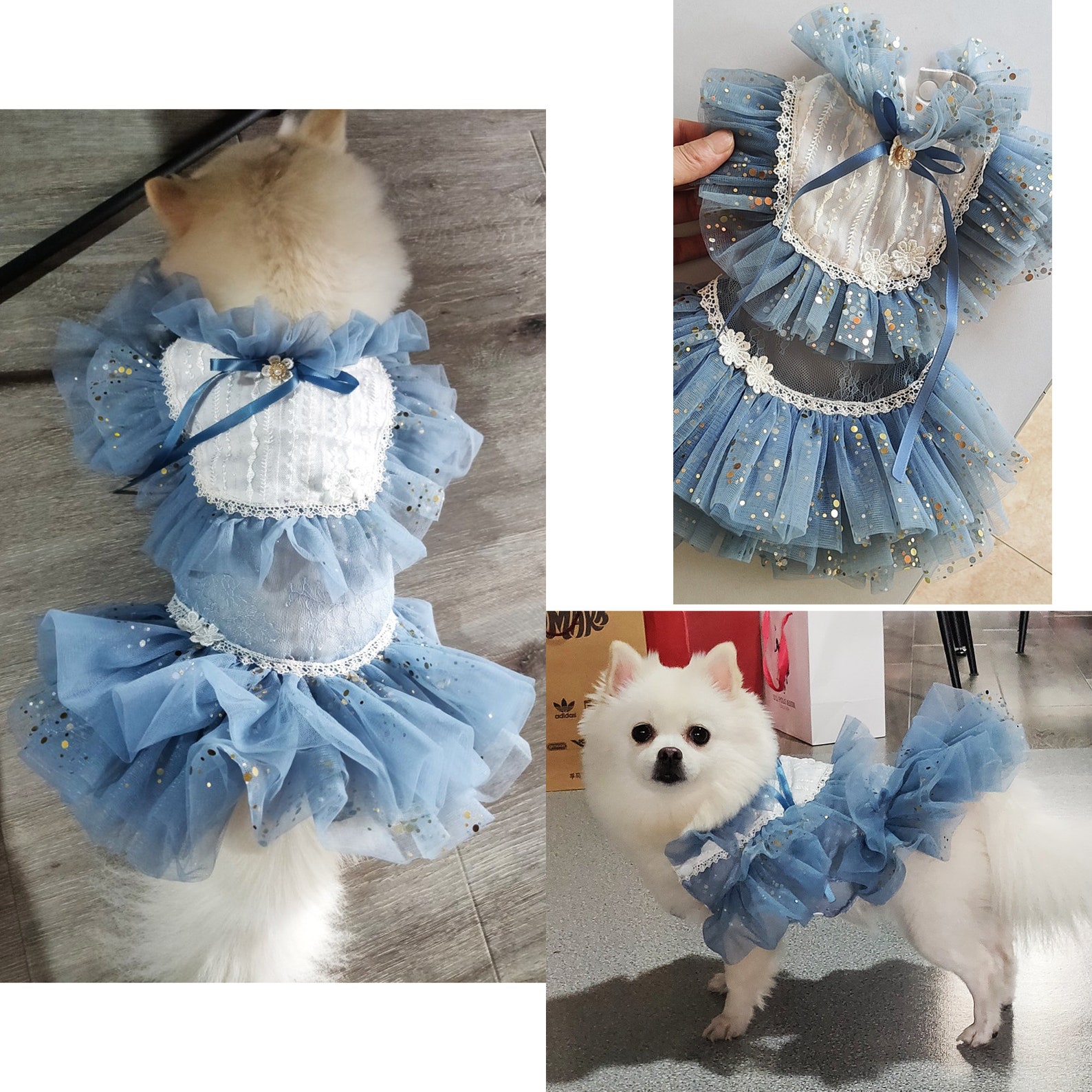 Dog Wedding Dress Bridesmaid Costume Birthday Holiday Fancy Etsy