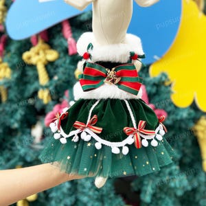 white christmas dresses Parisian Pet 'Mrs. Claus Dress' Dog & Cat Shirt – Holiday Pet Apparel