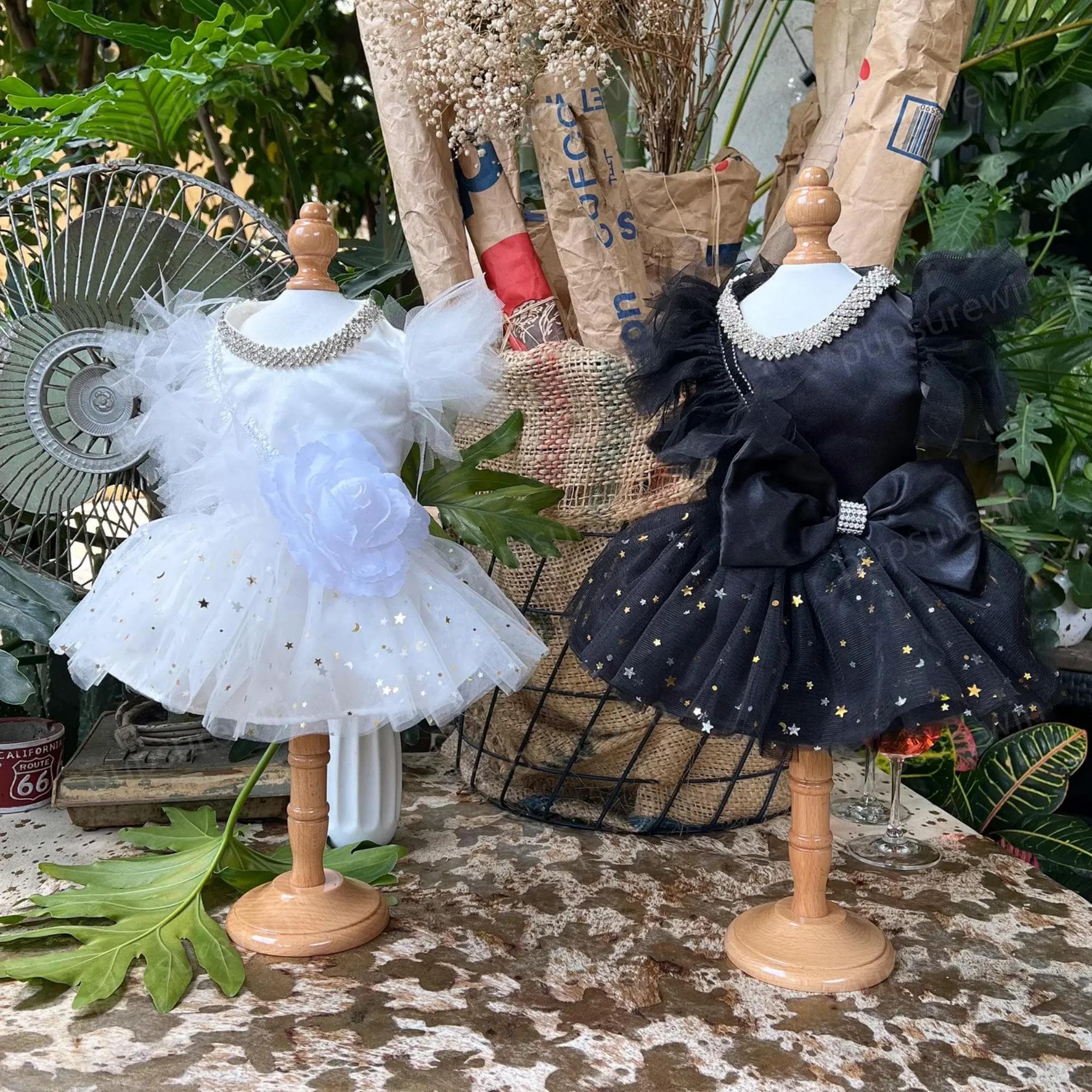 strapless open back dress Sequins Butterfly Dress & Wings main image 0