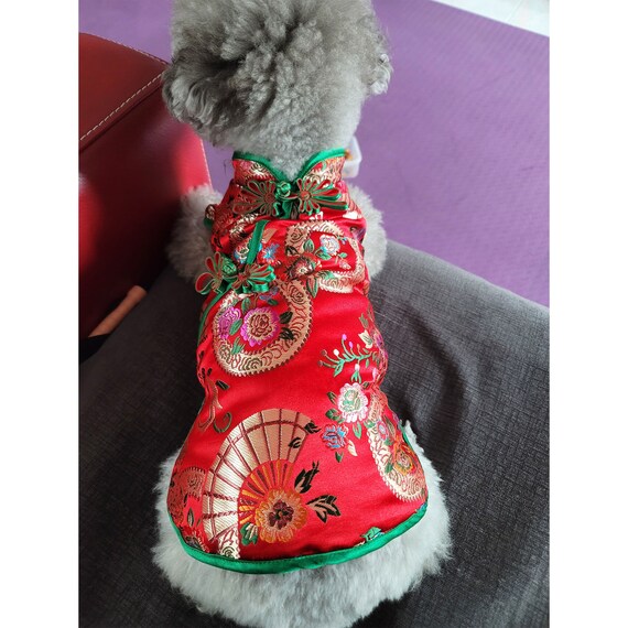 Dog New Years Outfit Custom Size Lunar New Year Qipao Dress for Large Dogs and Cats Chinese Spring Festival Dog Cheongsam Pets Clothes Etsy Canada