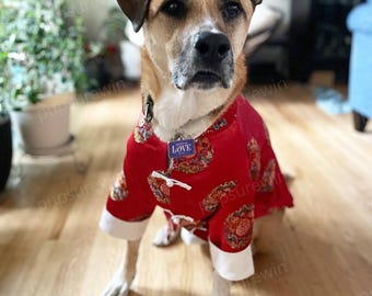 Large Dog New Year Outfit Chinese Spring Festival Costume