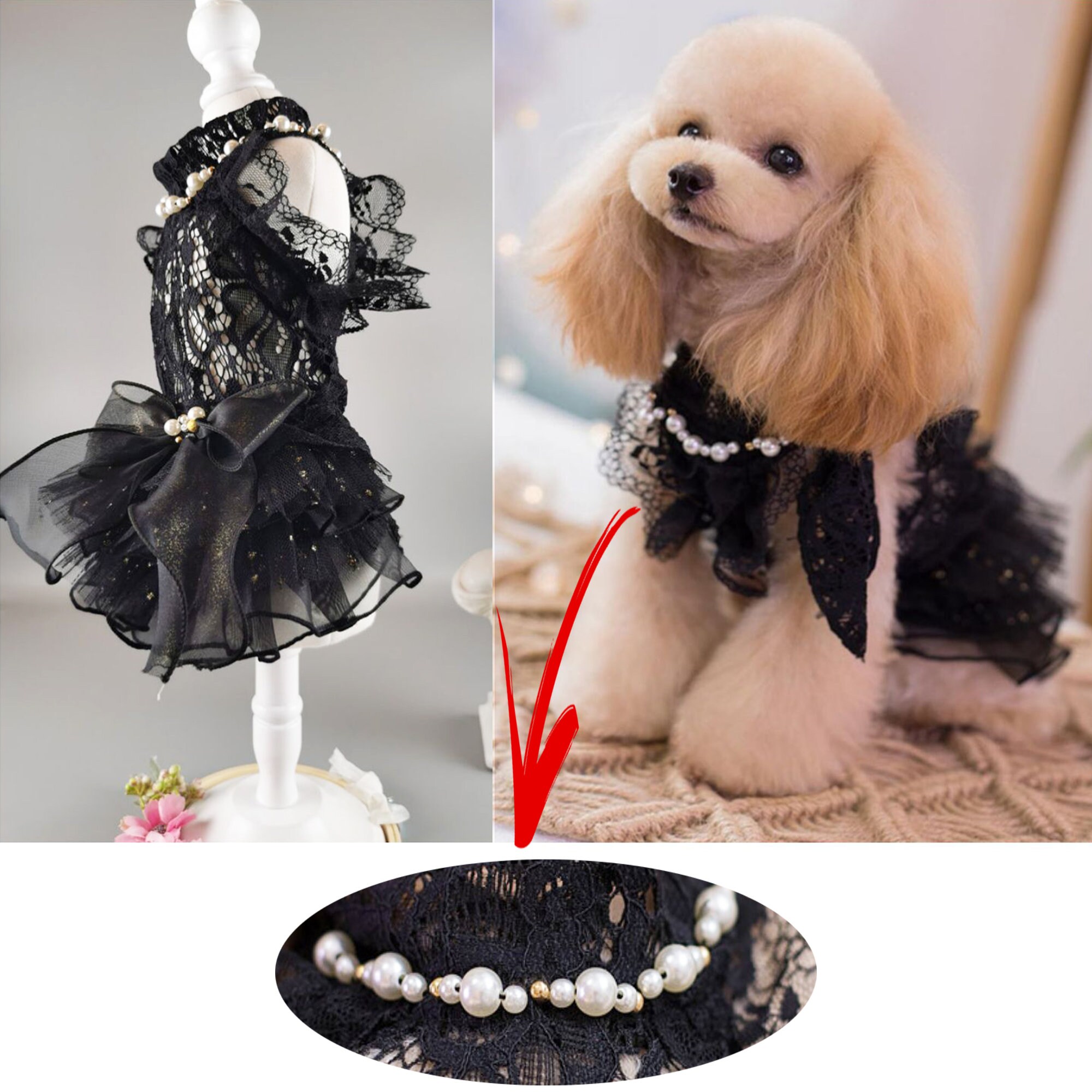 Dog Wedding Dress Bridesmaid Costume Birthday Holiday Party Etsy