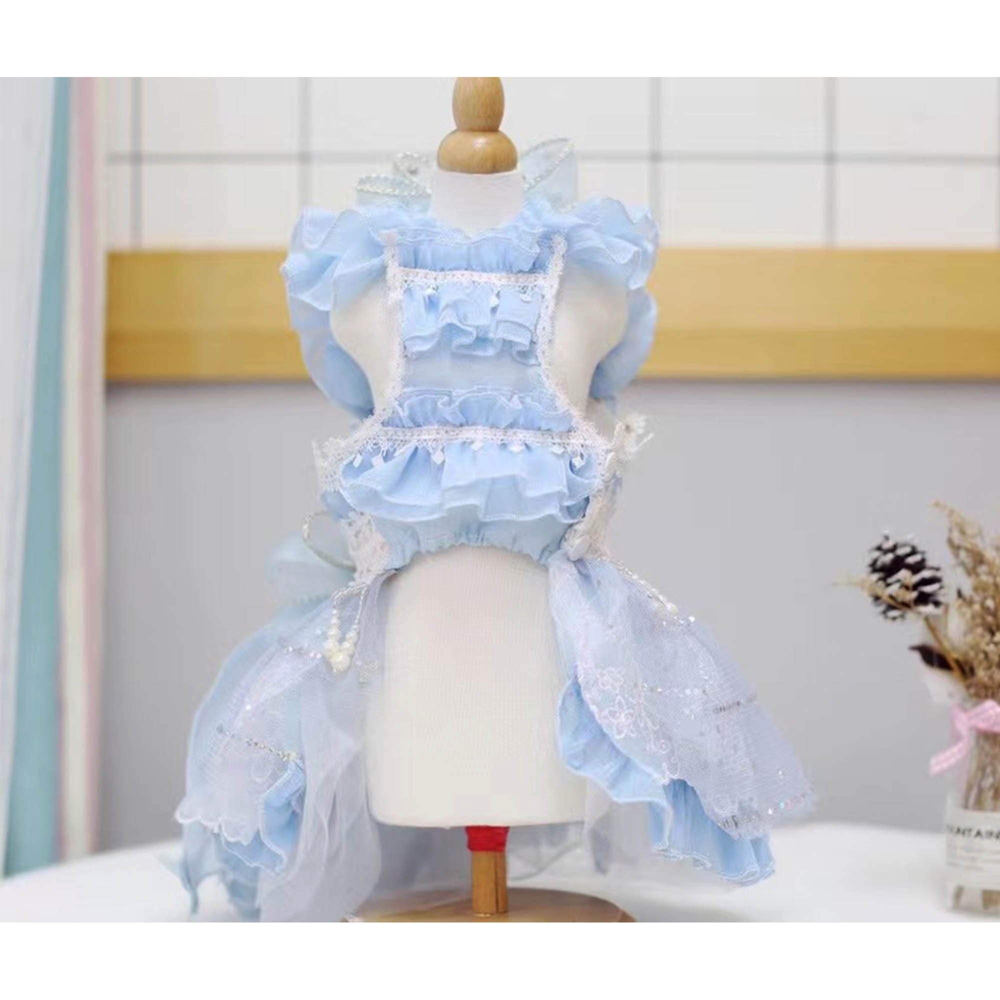 Dog Wedding Dress Butterfly Princess Costume Dog Birthday - Etsy