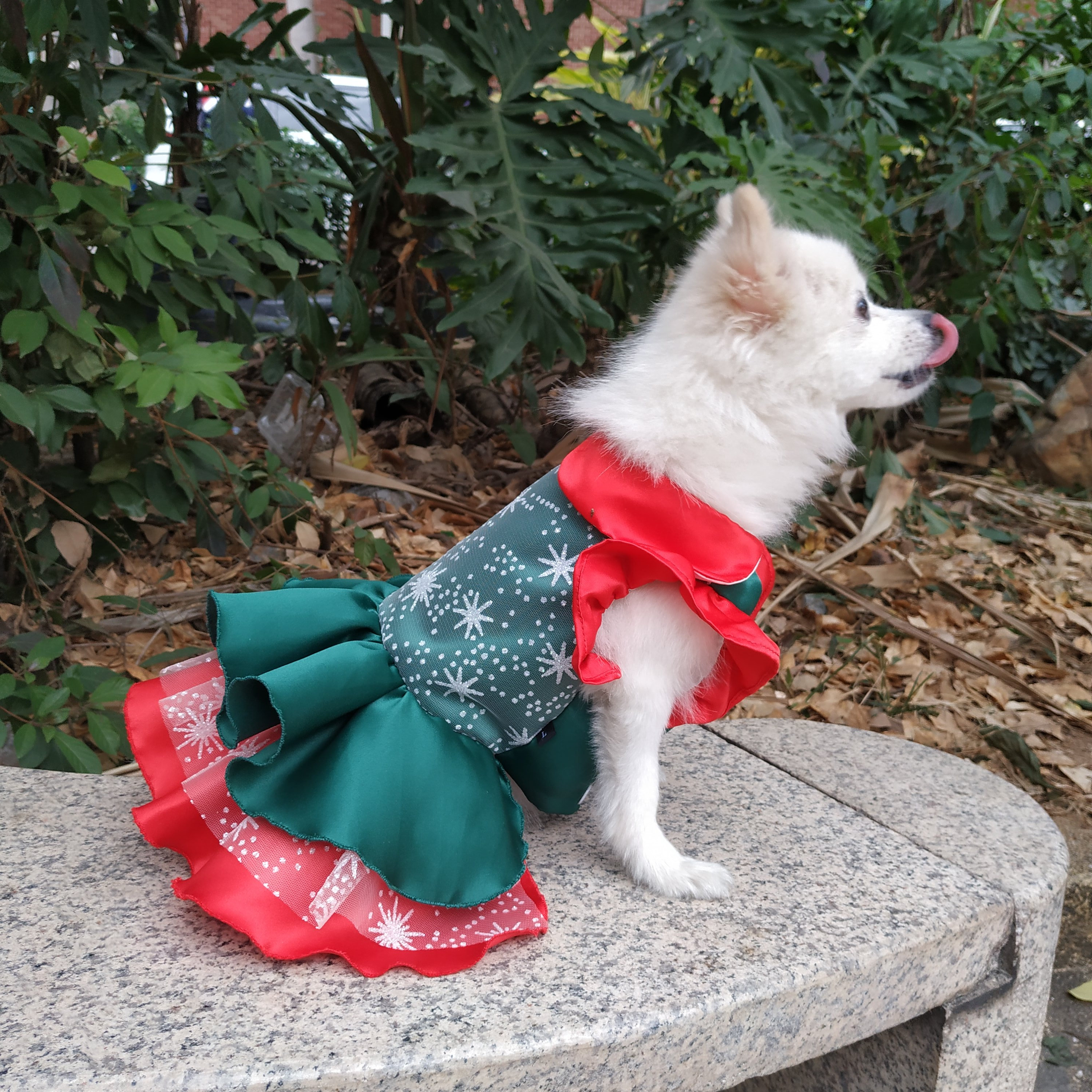 Christmas Dog Dress Xmas Costume Santa Outfit Cat Pet Clothes Etsy