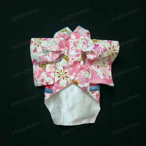 Kimono per cani di taglia personalizzata, costume nazionale giapponese per animali domestici, yukata per animali domestici, kimono per il festival dei fiori di ciliegio per cani di grossa taglia, vestiti per animali domestici immagine 7