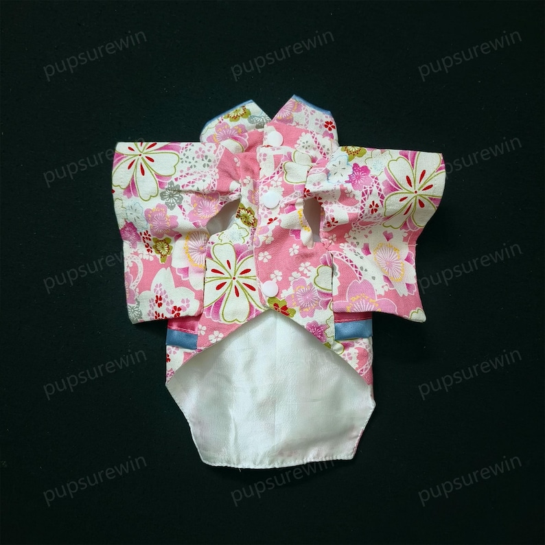 Kimono per cani di taglia personalizzata, costume nazionale giapponese per animali domestici, yukata per animali domestici, kimono per il festival dei fiori di ciliegio per cani di grossa taglia, vestiti per animali domestici immagine 7
