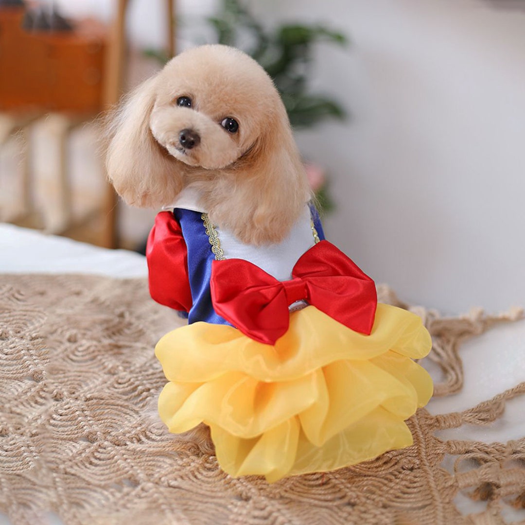 Dog Halloween Costume Inspired From Snow White Dog Princess Etsy
