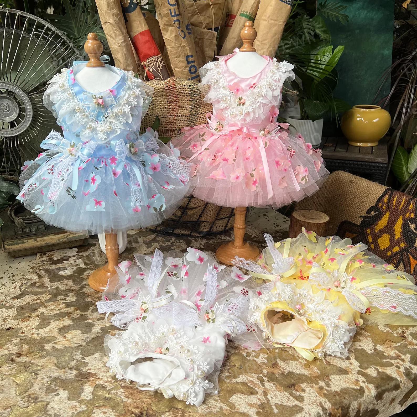 【sakura】Lace Trimmed Floral Dress Sakura Flower Dress - Etsy