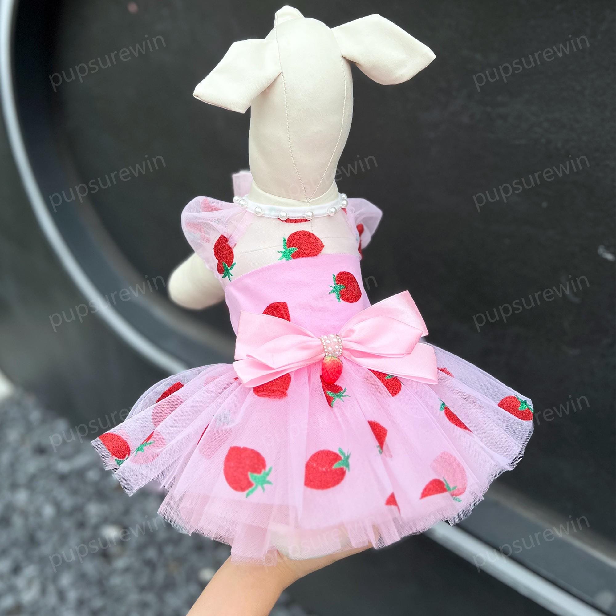 Strawberry Dog Dress - Etsy