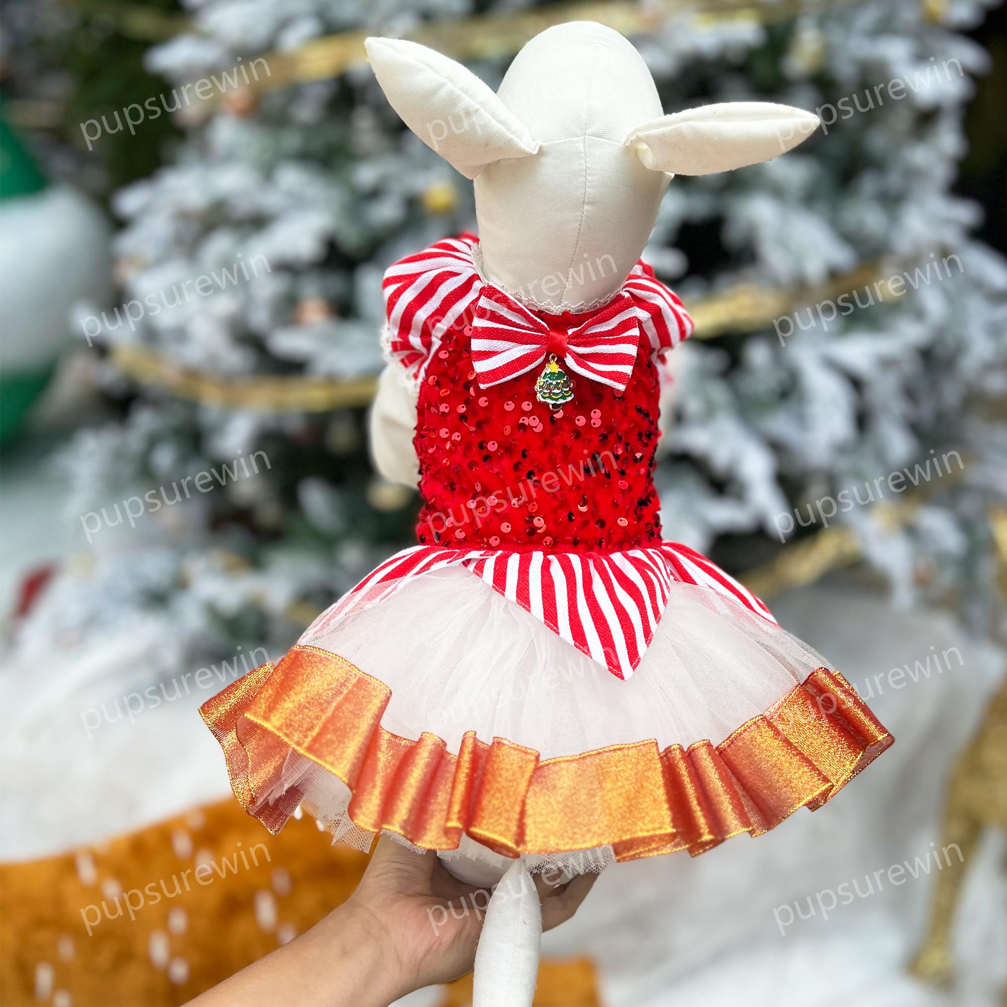 white christmas dresses Festive Red Plaid Dog Dress