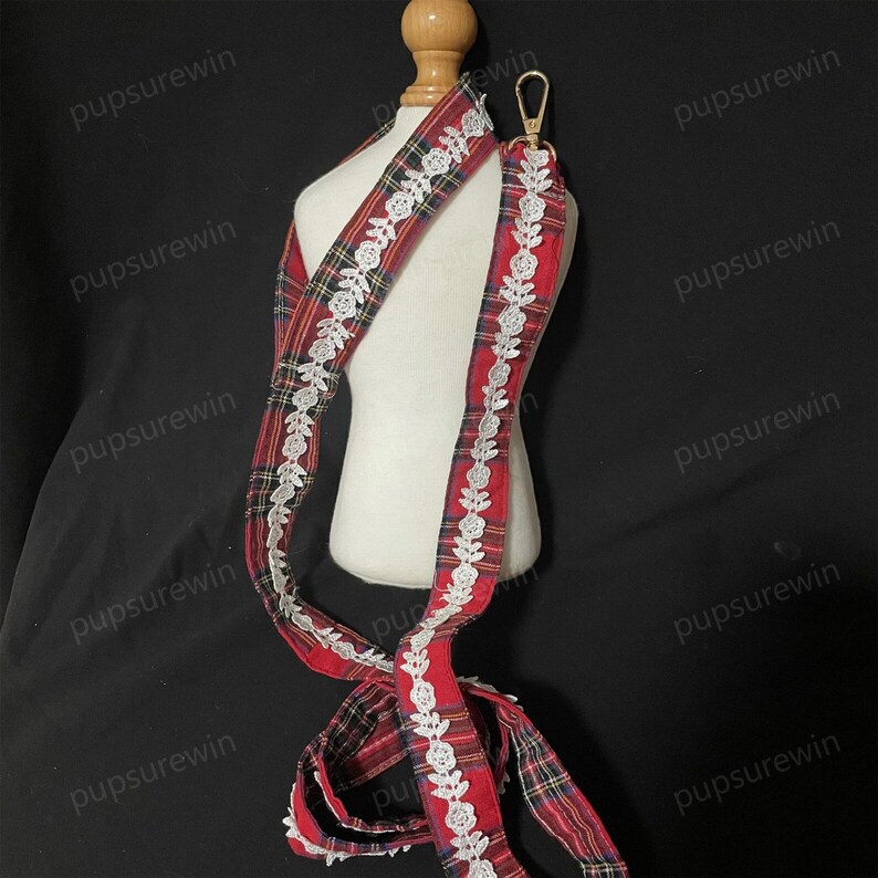 Hundsele Tutuklänning, skotsk tartan röd seleklänning för hund, katthund julkostym, skotsk paraduniform Halloween husdjurskläder bild 5