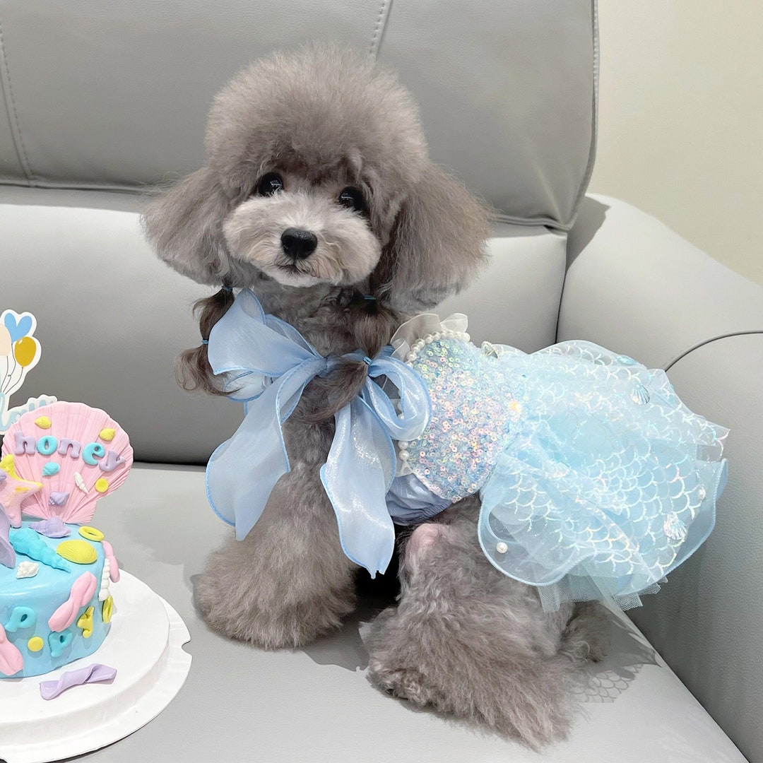 Halloween Dog Princess Costume Inspired From Little Mermaid Etsy