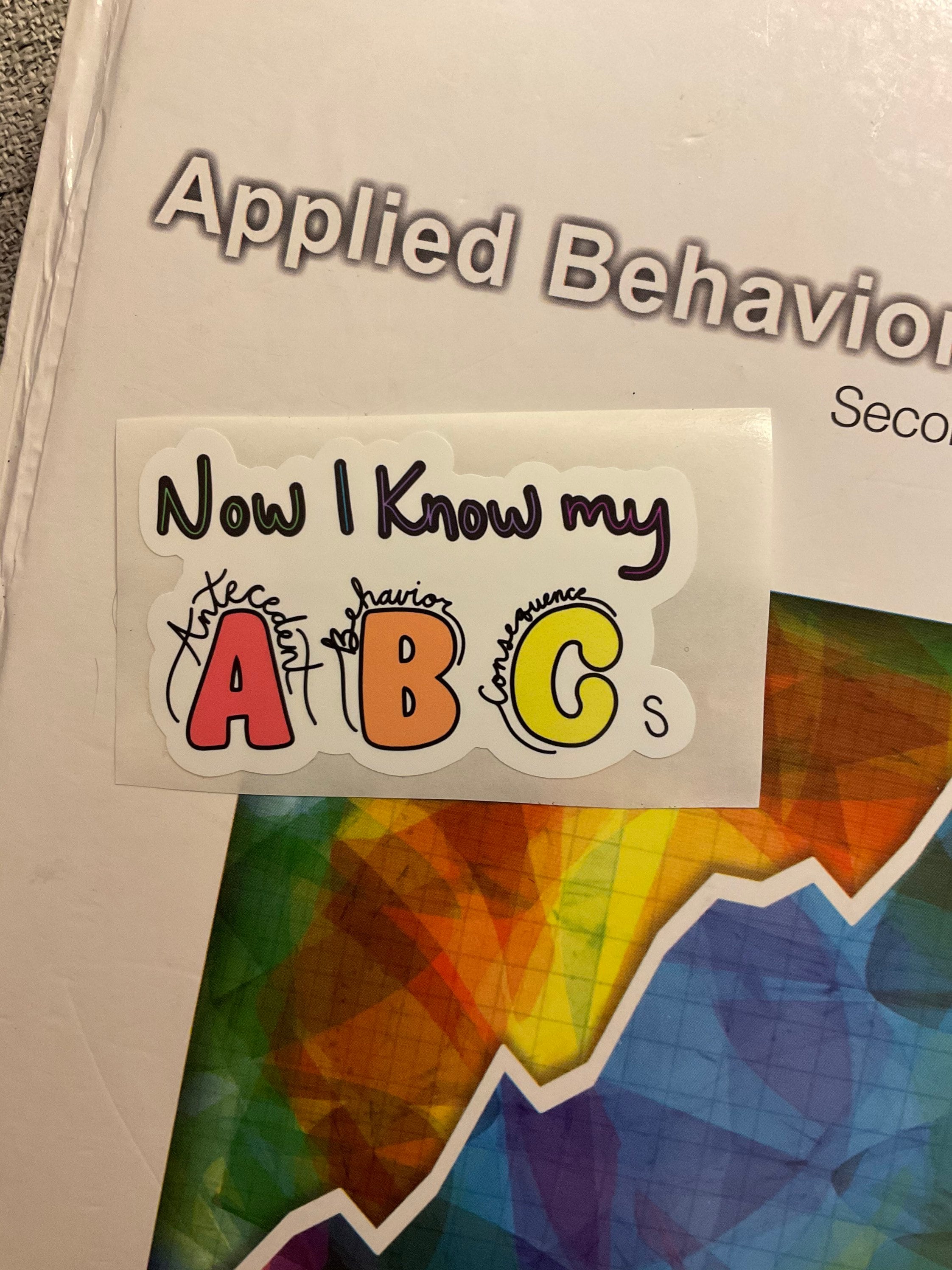 Behavior Sticker Call Center Abc Aba Sticker | BCBA Sticker | Behavior Technician Stickers ...