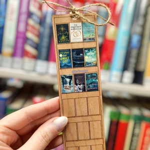 Book tracker bookmark | wood bookmark | wooden bookmark | bookish gift | book lover gift | custom bookmark | personalized gift| book tracker