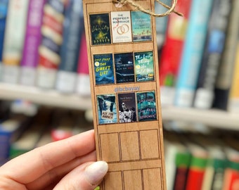Book tracker bookmark | wood bookmark | wooden bookmark | bookish gift | book lover gift | custom bookmark | personalized gift| book tracker