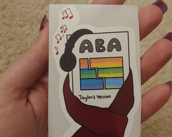 ABA tv book sticker | ABA sticker | behavior analysis | bcba gift | bcba sticker | behavior analyst