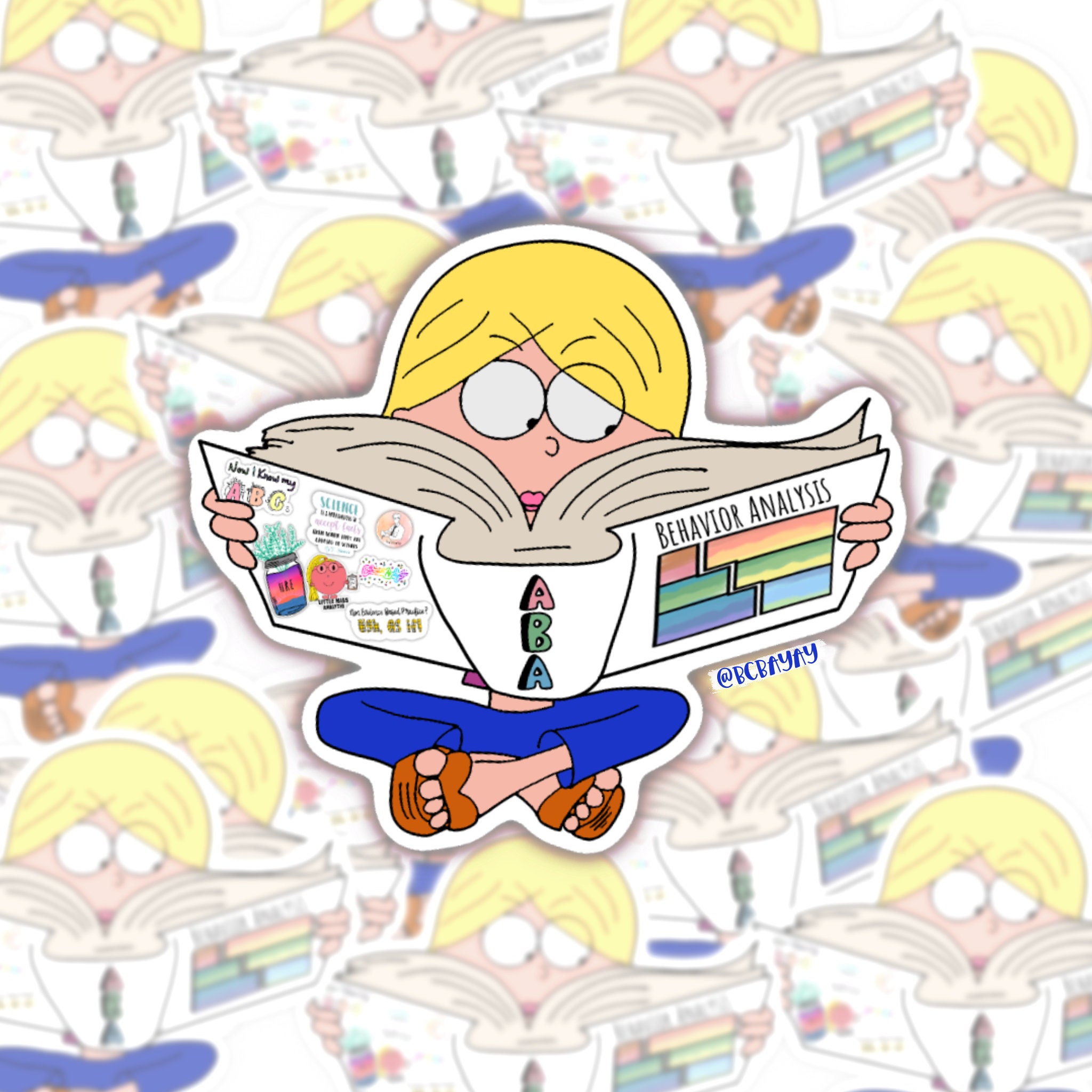 LM aba sticker | BCBA sticker | bcaba sticker | behavior analysis sticker | ABA sticker | bcba gift | aba therapist gift | bcbayay | aba