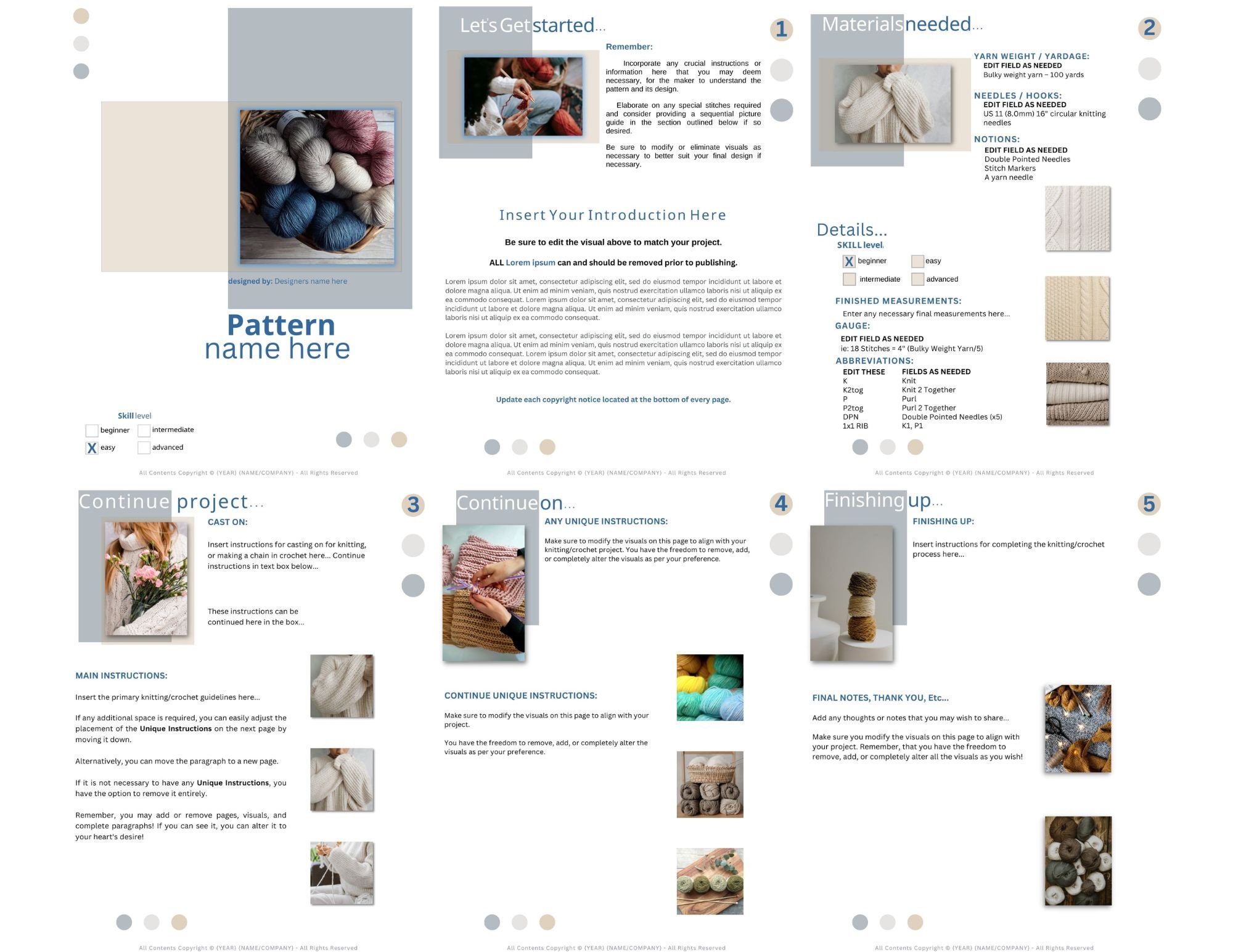 Canva Editable Templates Help You Create Your Knitting or Crochet Canva Editable Templates Help You Create Your Knitting or Crochet