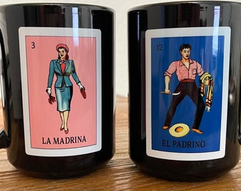 Lotería la madrina, el padrino, 15 oz Coffee Mug, custom image, personalized mug, Personalized ceramic mug 15 oz, lotería mug