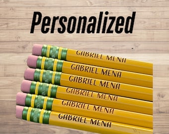 Personalized Pencils | Engraved Pencils | Back to School | Ticonderoga Pencils | Student Gift| #2 pencils