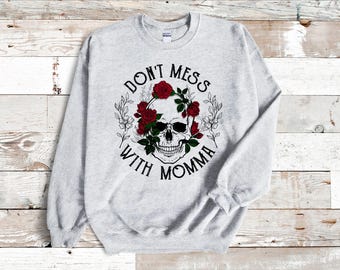 Dead Inside Skeleton Heart, flowers crew Neck Sweatshirt
