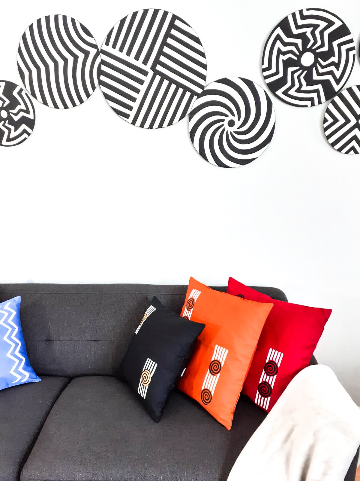 Imingongo Rwanda Pattern Black & White Imigongo Rwanda Painting/ African Handcraft Wall Decor ...