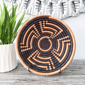 African Wall Rwanda Basket/ Boho Hanging wall basket/ Woven wall art/ Fruit bowl/ Woven African Basket/ Decorative Basket/ Gift for Mom
