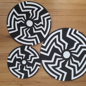 Black & White Imigongo Rwanda Painting/ African Handcraft Wall Decor/ Traditional African Art Work/ Unique African Pattern