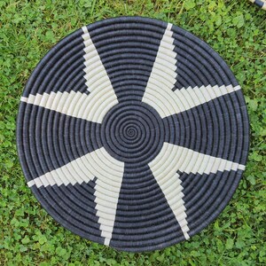 16&#39;&#39; X-Large African Basket/Rwanda Basket/ Boho Hanging wall basket/ woven wall art/ Woven African Basket/ Decorative Basket/ Gift for Mom