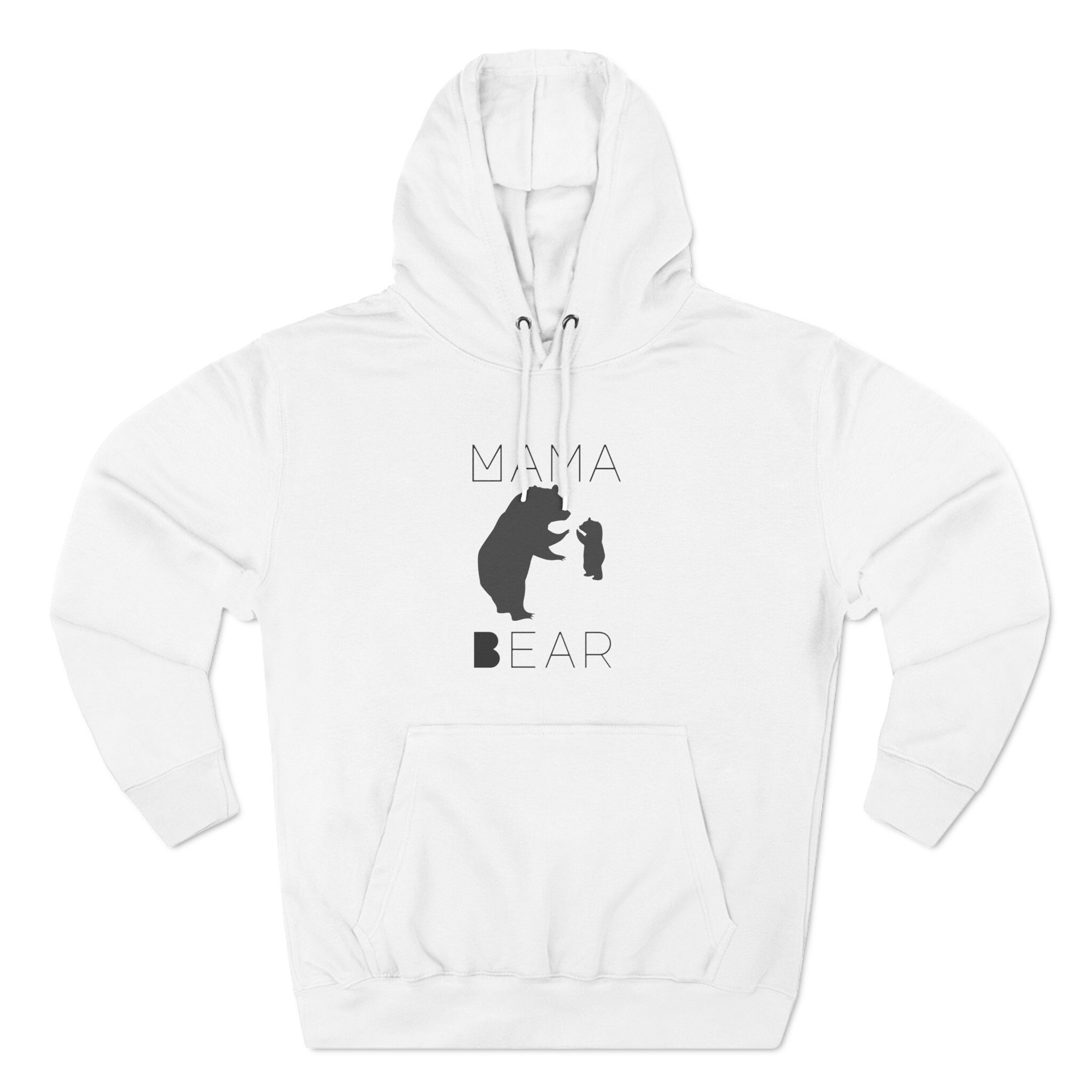 White Mama Bear Women's Zip Up Hoodie