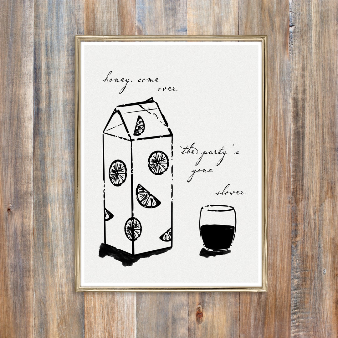 Digital Noah Kahan Orange Juice Print Etsy