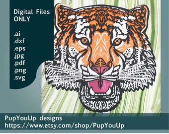Download Tiger Svg 3d Etsy