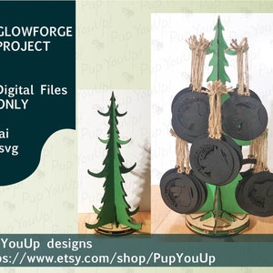 Craft Show Christmas Tree Ornament Display - DIGITAL FILE Made for Glowforge