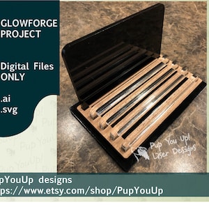 Untersetzer Fliesenhalter Stand-Acryl und Holz-DIGITALE DATEI Made for Glowforge