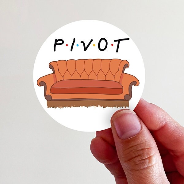 Pivot Couch Vinyl Sticker Etsy