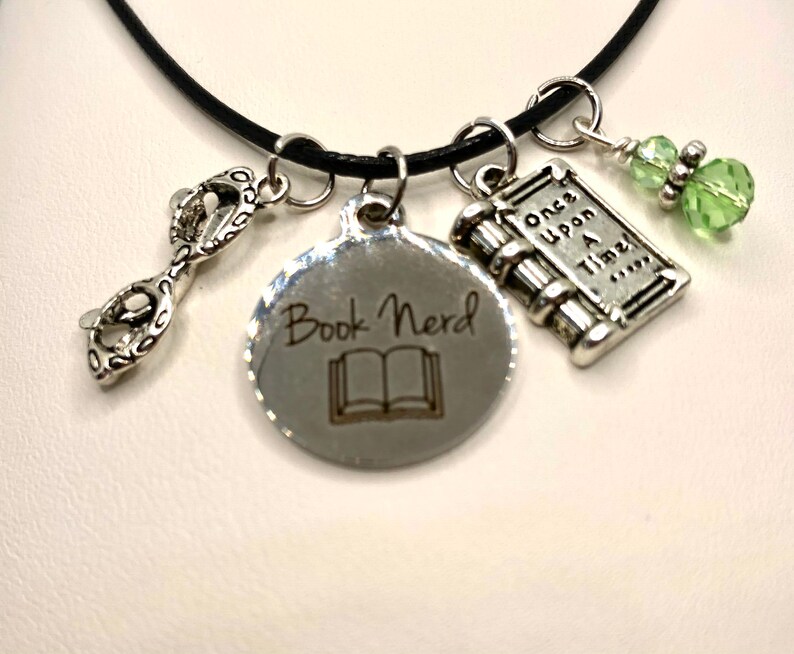 Book Nerd Charm Necklace