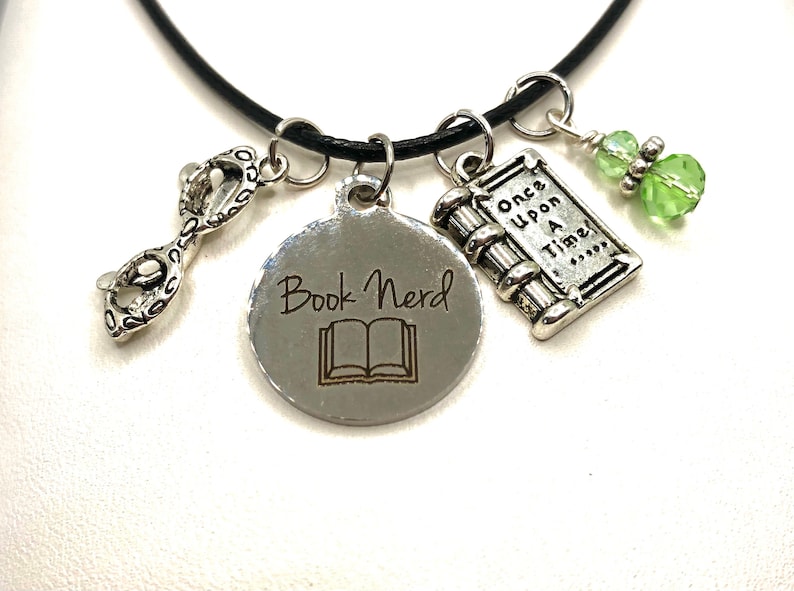 Book Nerd Charm Necklace